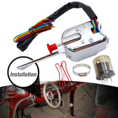 Saihisday turn signal switch side panel closeup highlighting wiring and simple 7-wire design