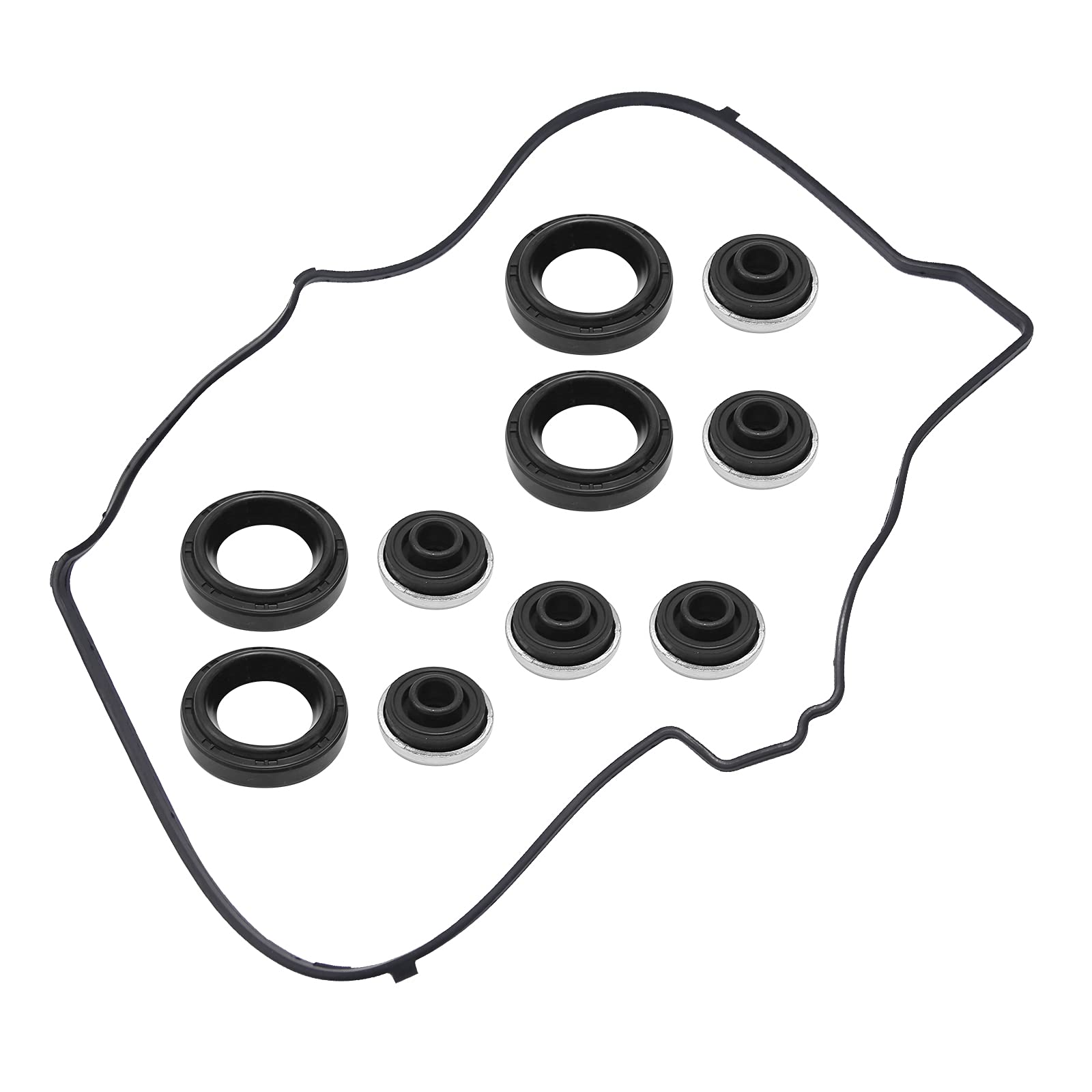 Saihisday valve cover gasket set closeup shows durable gasket material for reliable seal.
