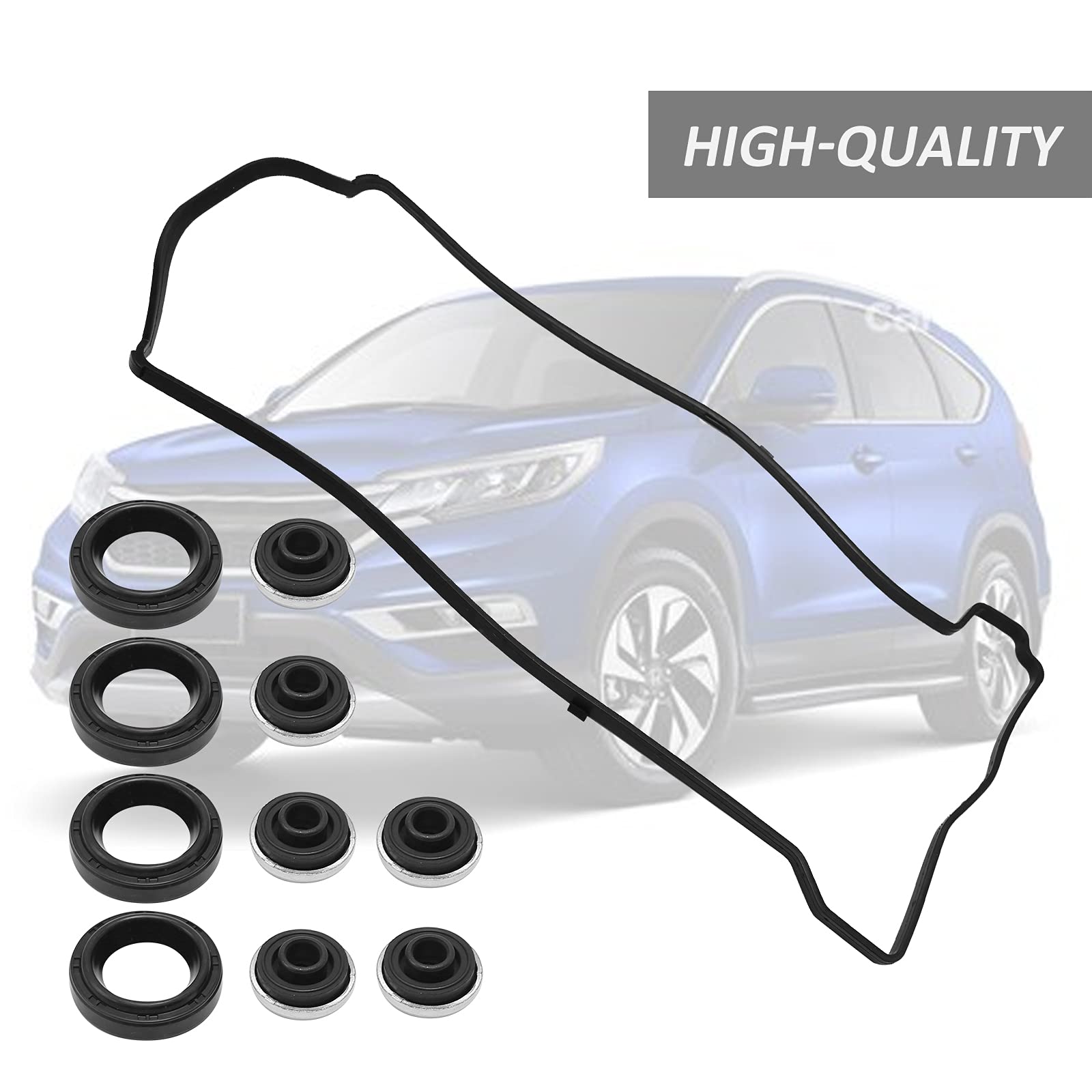 Saihisday valve cover gasket set in use shows clean engine bay sealing benefits.