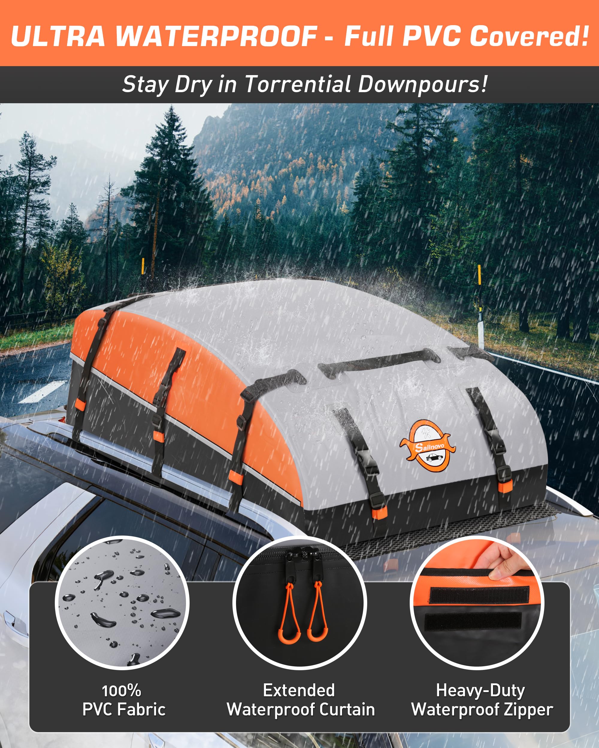 Sailnovo installation without roof rack enables quick car setup