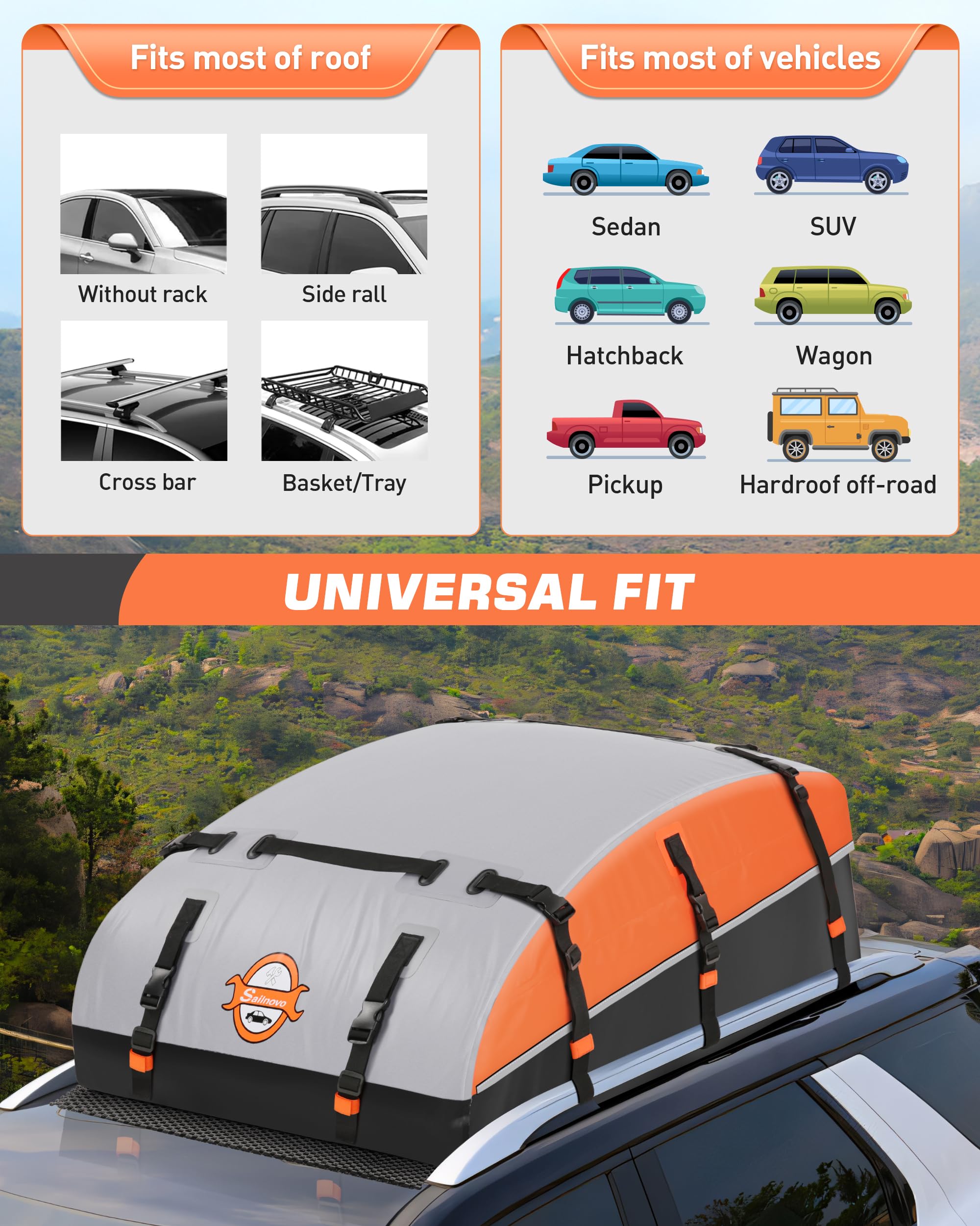 Sailnovo foldable storage bag keeps the unit compact when empty
