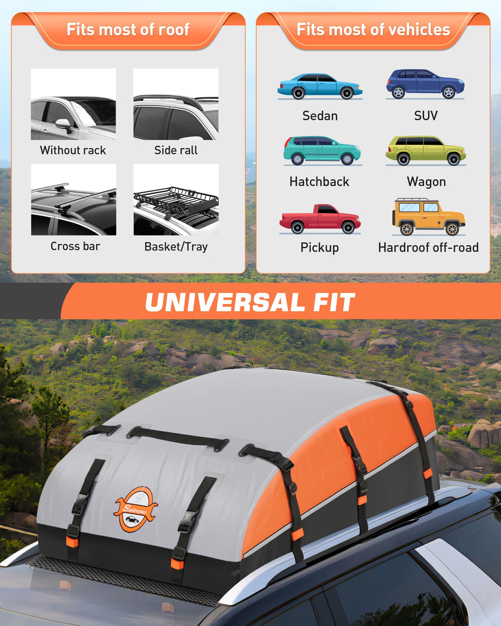 Sailnovo foldable storage bag keeps the unit compact when empty