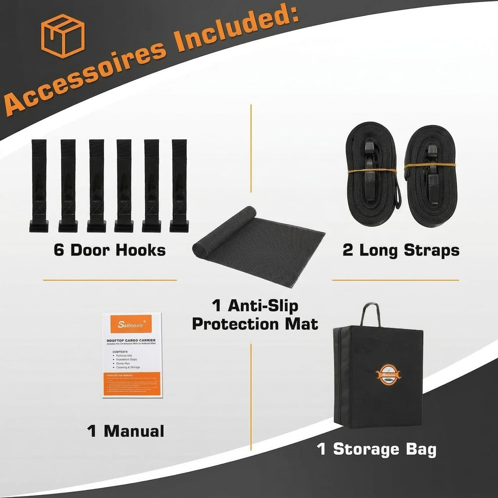 Sailnovo six straps and two adjustable straps offer versatile tightening options