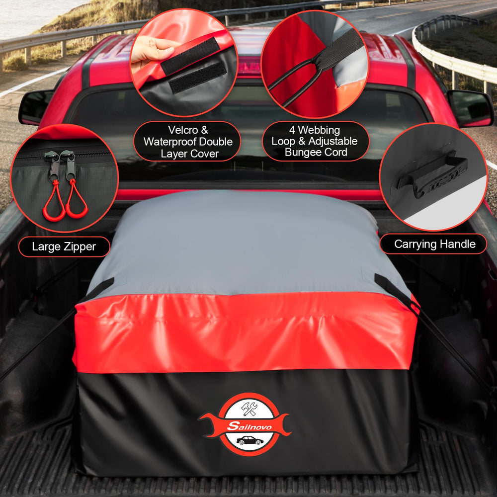 Sailnovo 50x40x22 bag offers 26 cubic feet of organized storage.