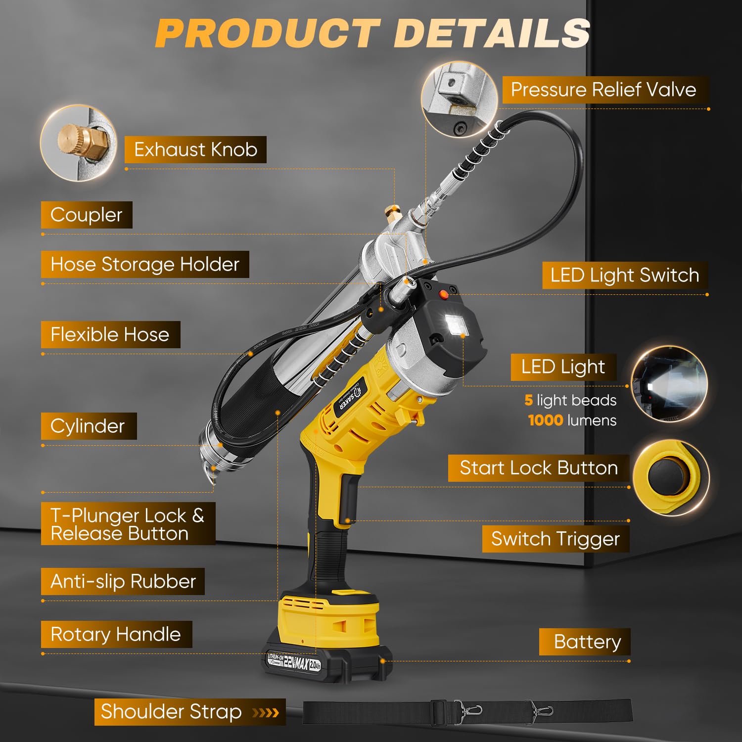 Saker 2-in-1 design supports versatile servicing.