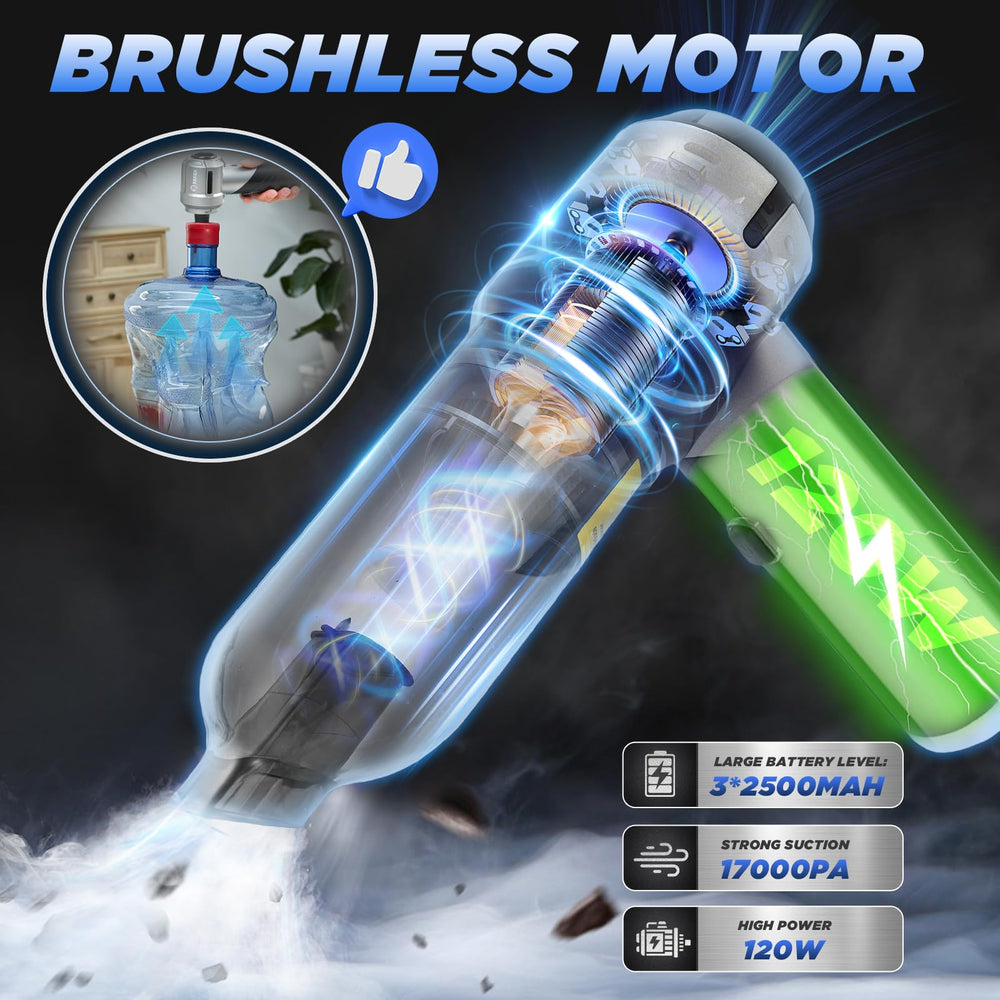 Saker HL132 demonstrates 3-in-1 function: suction, blowing, and pumping
