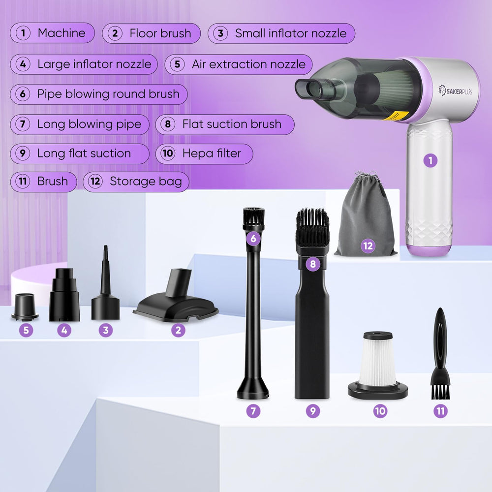 SakerPlus packing list shows all attachments for immediate use.