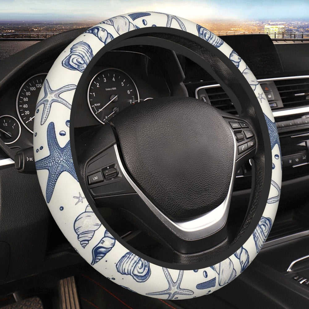 SAKTEPLE Sea Starfish Shells steering cover on wheel with stylish grip