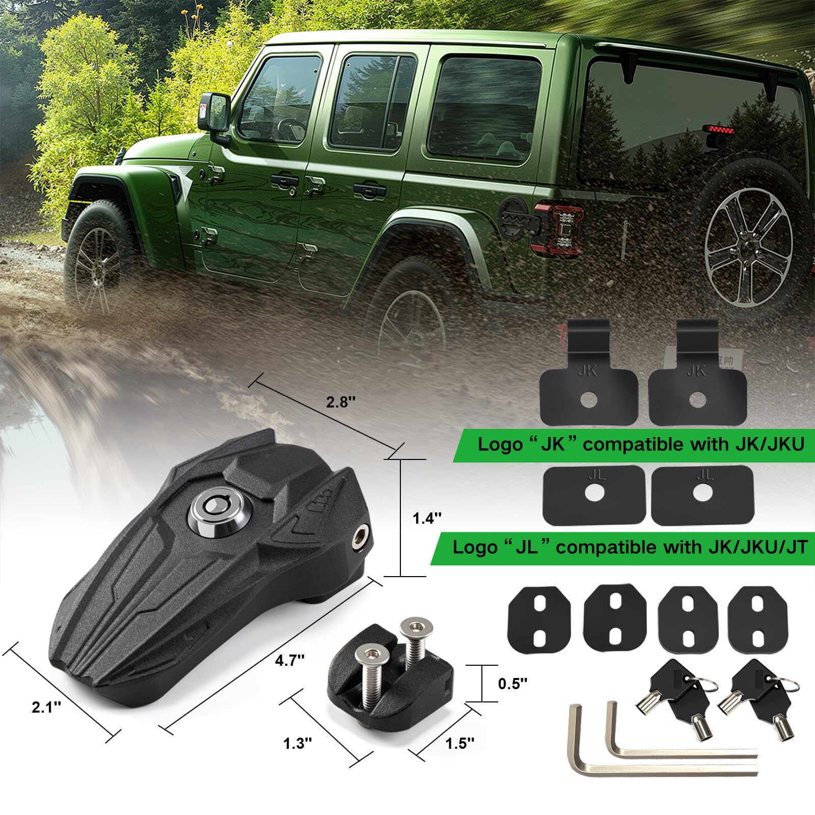 Salahii compatibility with Jeep Wrangler JK/JL/JT