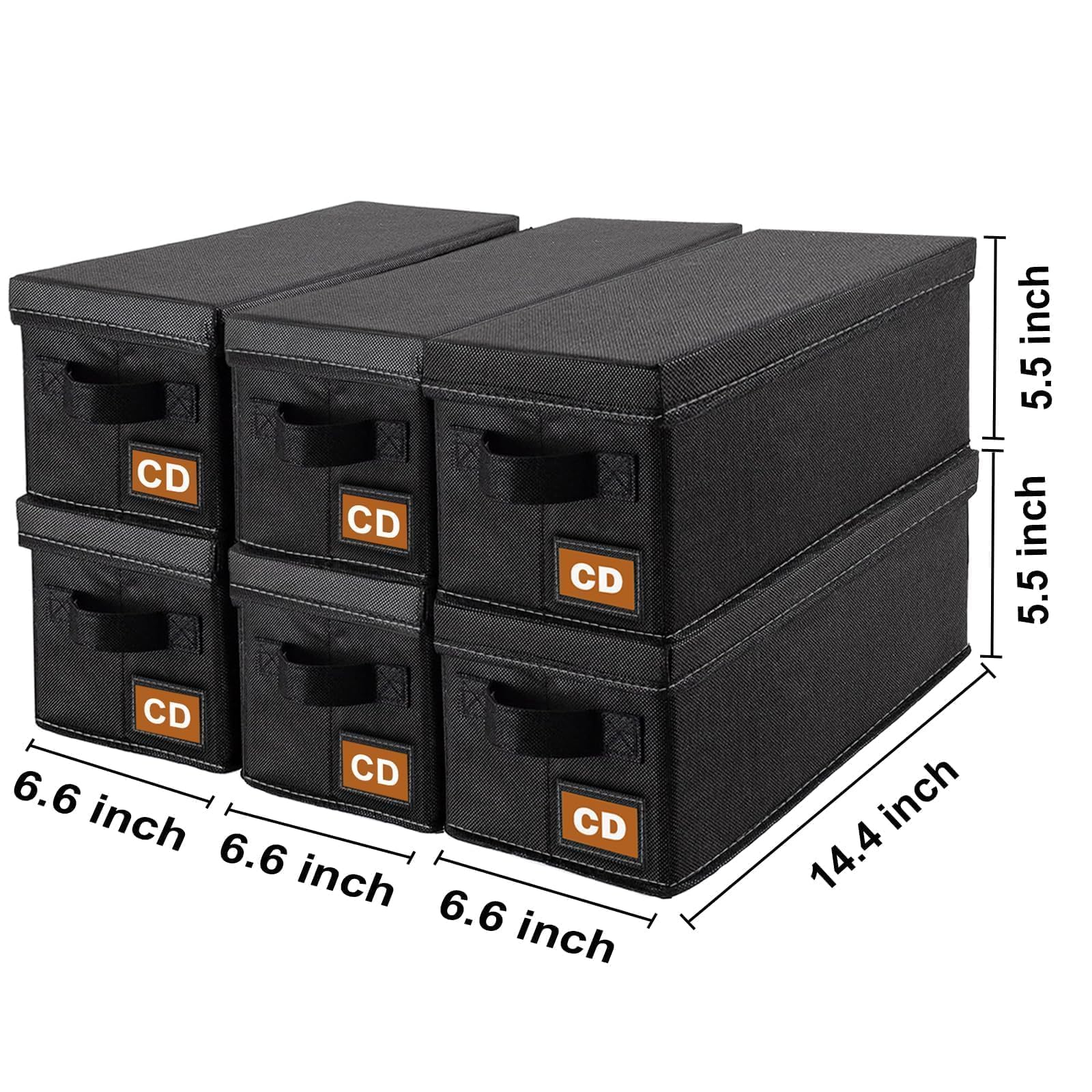 Salajory CD storage box foldable design enabling easy storage when not in use.