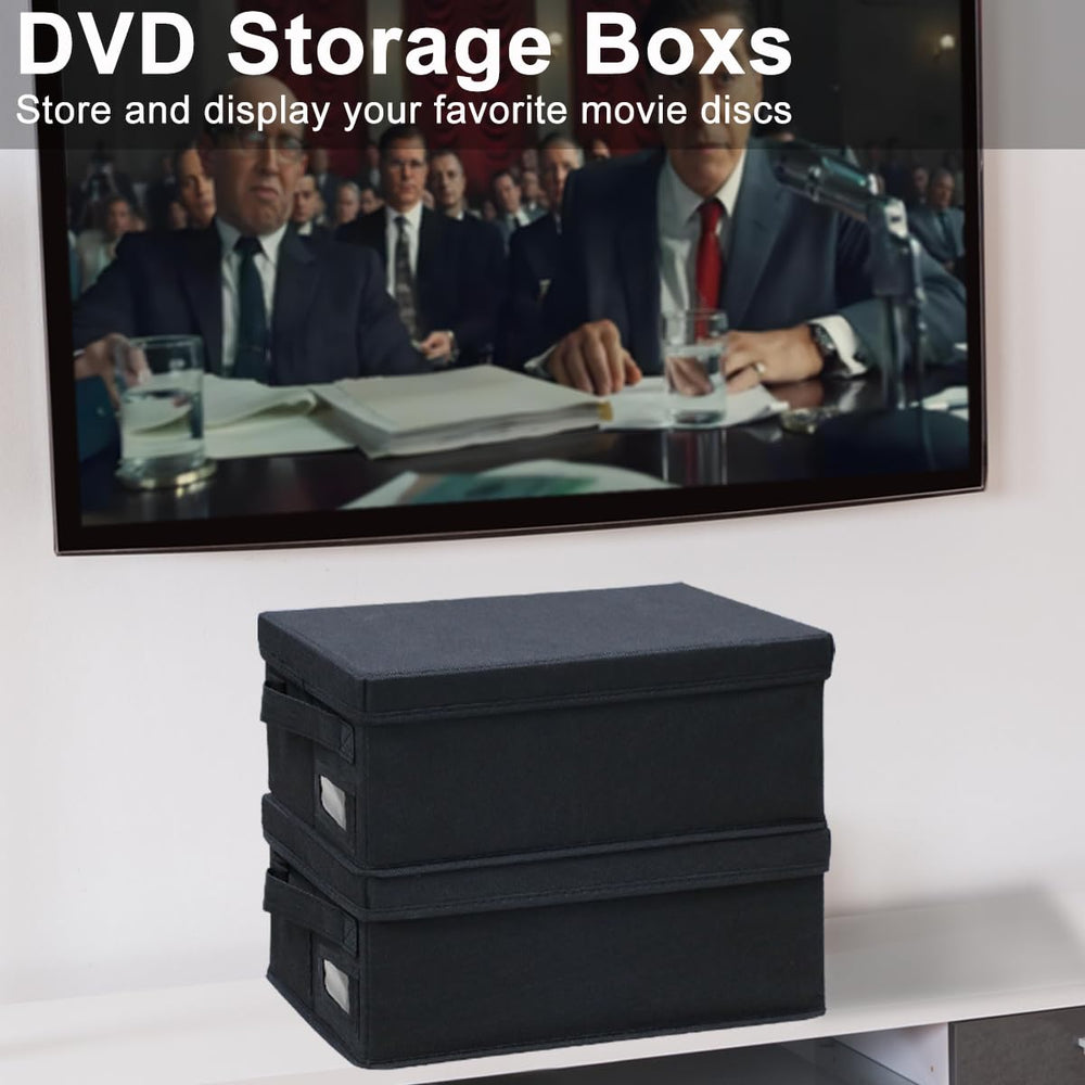 Salajory DVD storage box compact storage suitable for desktop or closet