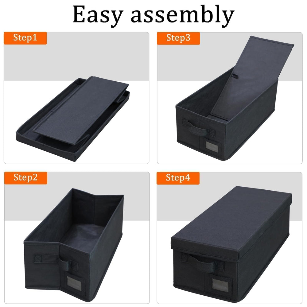 Salajory DVD storage boxes marking pocket helps locate items quickly