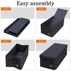 Salajory DVD storage boxes marking pocket helps locate items quickly