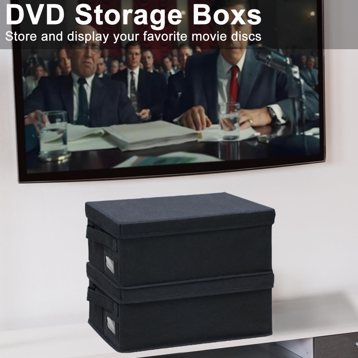 Salajory DVD storage boxes multi-use storage for Blu-ray, games, and more