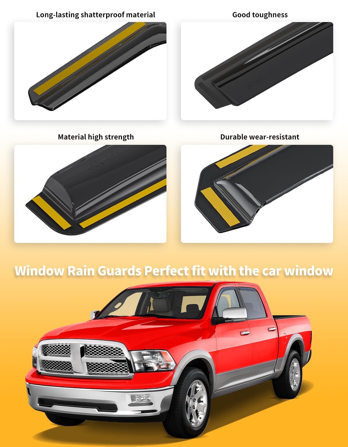 Saleago easy-install no-tools guard simplifies upgrading your Ram vehicle.