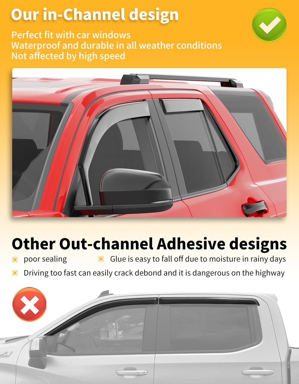 Saleago highway-safe fit stays secure at speed for peace of mind.