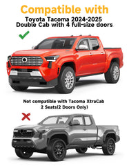 Tacoma side-view rain deflector; enhances airflow and weather protection