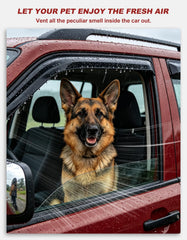 Installation-ready rain guard for Tacoma; no drilling required