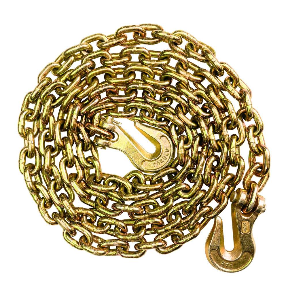 SALIFTFE g80 tow chain 3/8in 10ft with hooks for secure hauling