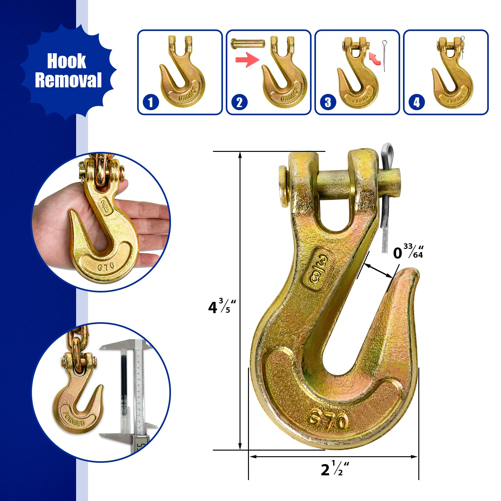 SALIFTFE heavy-duty chain 7,100 lbs WLL for demanding tasks