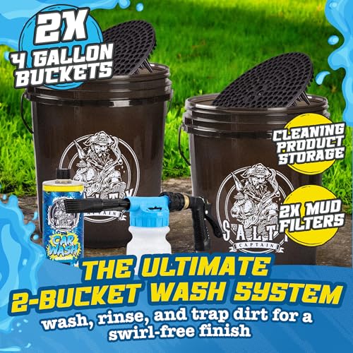 Salty Captain kit in-use on a car demonstrates all-in-one detailing potential