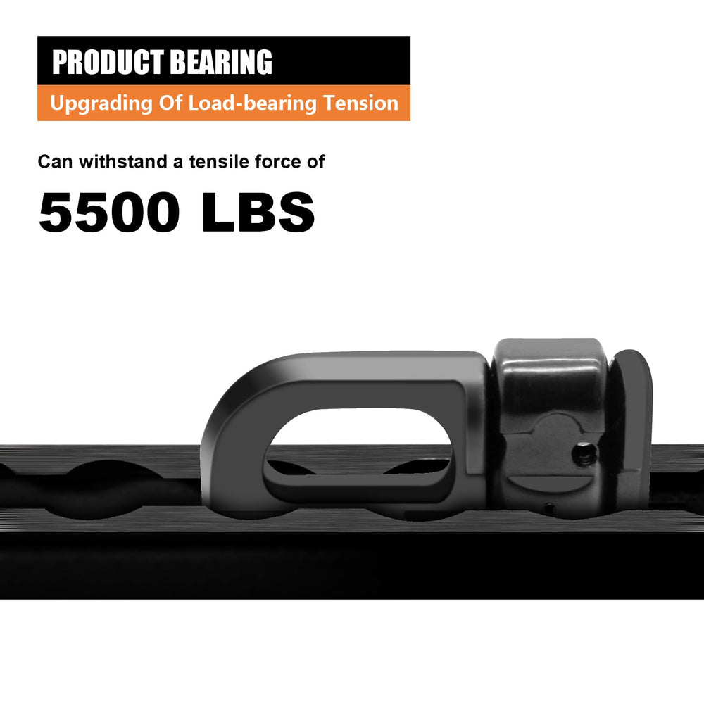 Galvanized steel SALUINOKI L-track fitting offers outdoor durability.