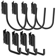 SALUINOKI 8Pack small e-track J hooks secure light wiring.