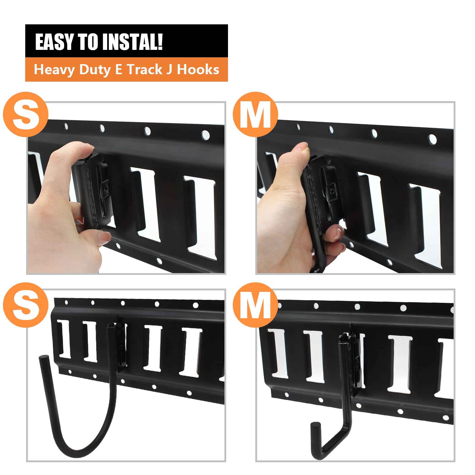 SALUINOKI 8Pack heavy-duty steel with rust-proof coating.