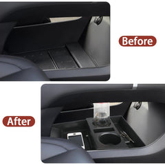 Salusy durable ABS tray keeps items organized inside the Santa Fe console.
