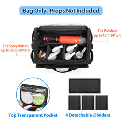 Samddew Large Detailing Bag open compartment highlights easy organization.