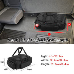samdew underseat storage bag front zip pocket keeps small items organized