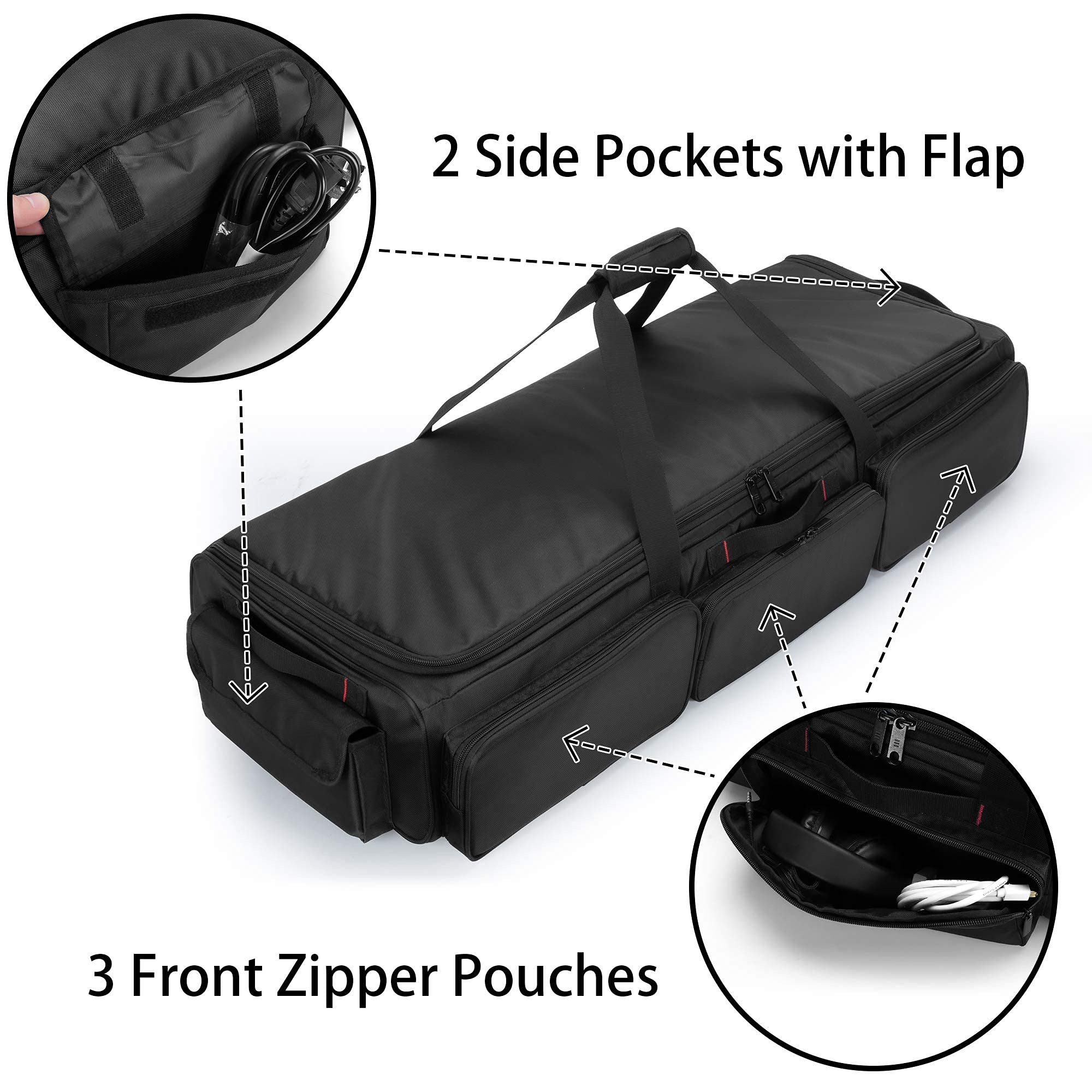 samdew Underseat Storage Bag inner mesh pockets help visibility of small parts