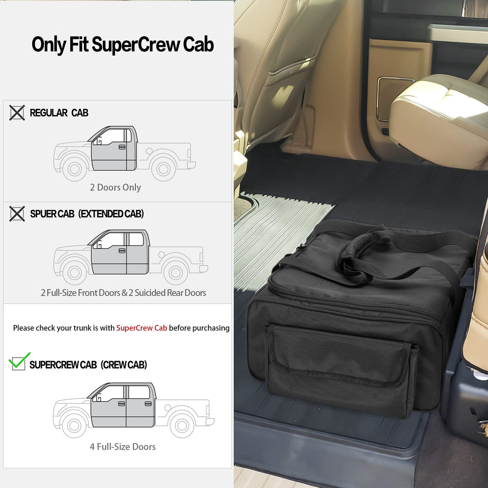 samdew underseat storage bag detachable divider for customizable space