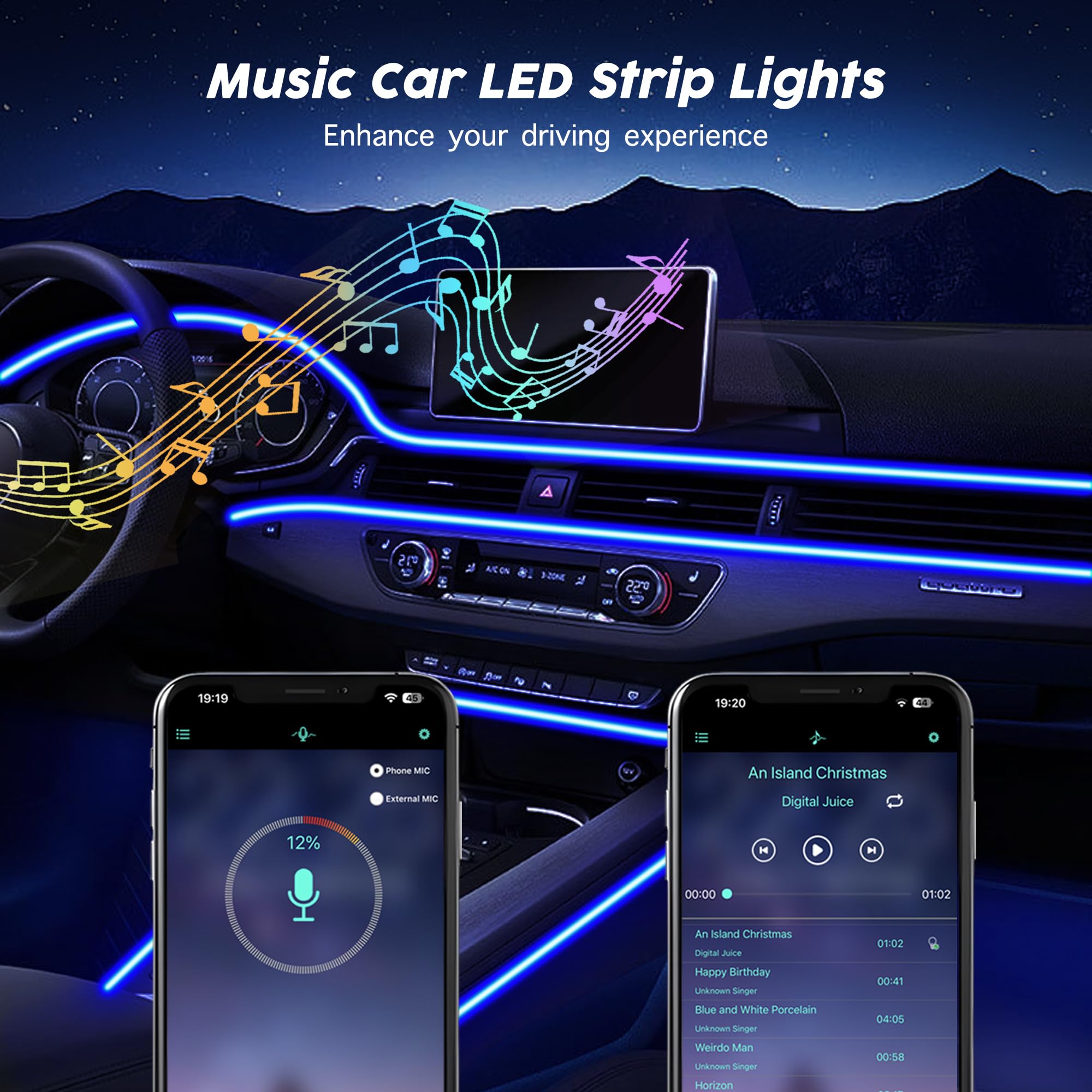 SAMGCHI 20 dynamic modes let you customize patterns to fit your vehicle style.