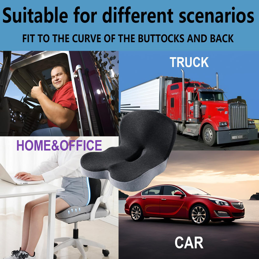 SAMLOO cushion on office chair setup supports ergonomic seating and comfort