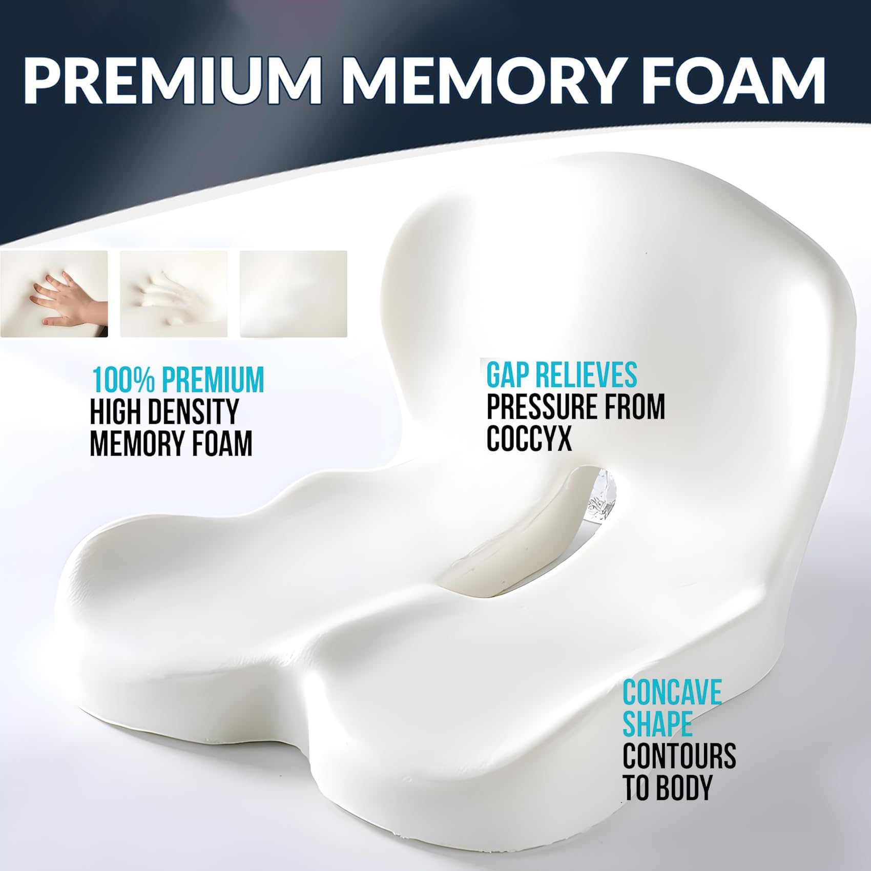SAMLOO universal size fits most seats for better lumbar support