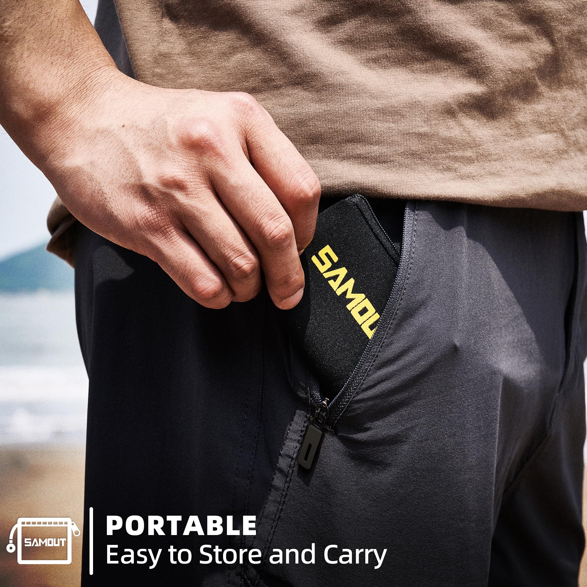 SAMOUT zipper pouch keeps deflation tools organized and ready