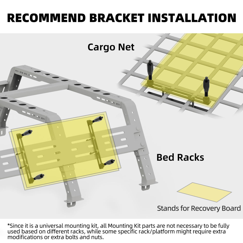 SAMOUT bracket accommodates 135mm and 270mm hole spacing for multiple boards