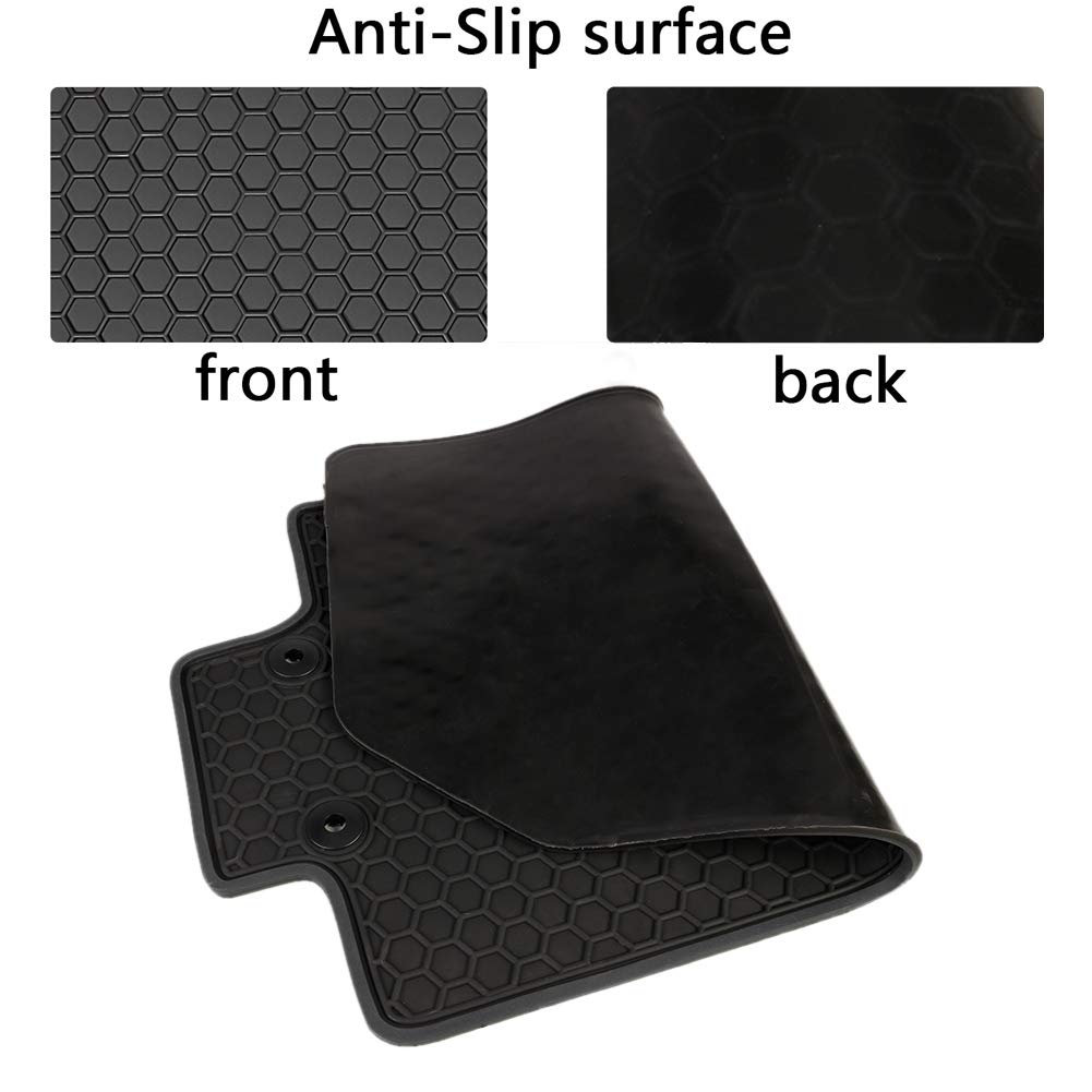SAN AUTO floor mats with trimming line for a precise fit