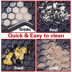 SAN AUTO odorless rubber mats maintaining a fresh cabin