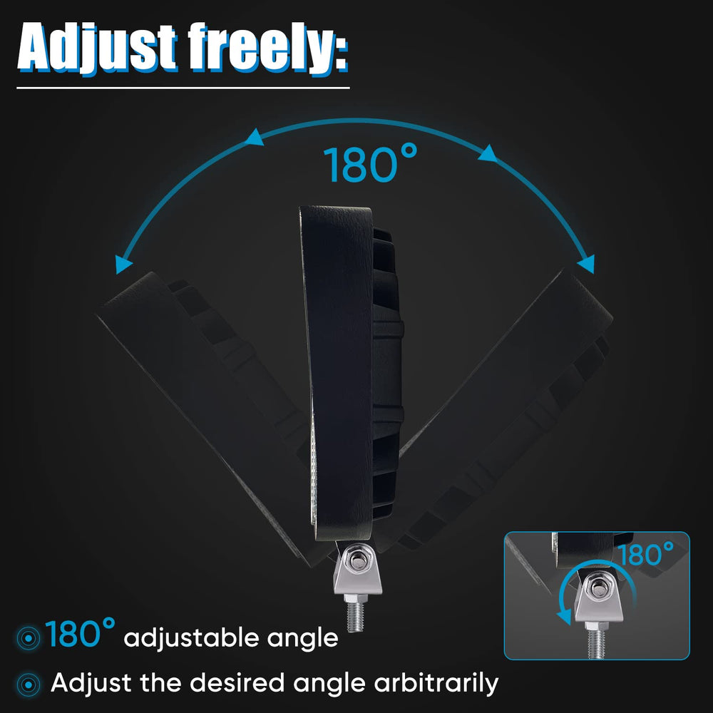 SAN YOUNG 120W LED pod light delivers 10000lm beam for clear night driving.