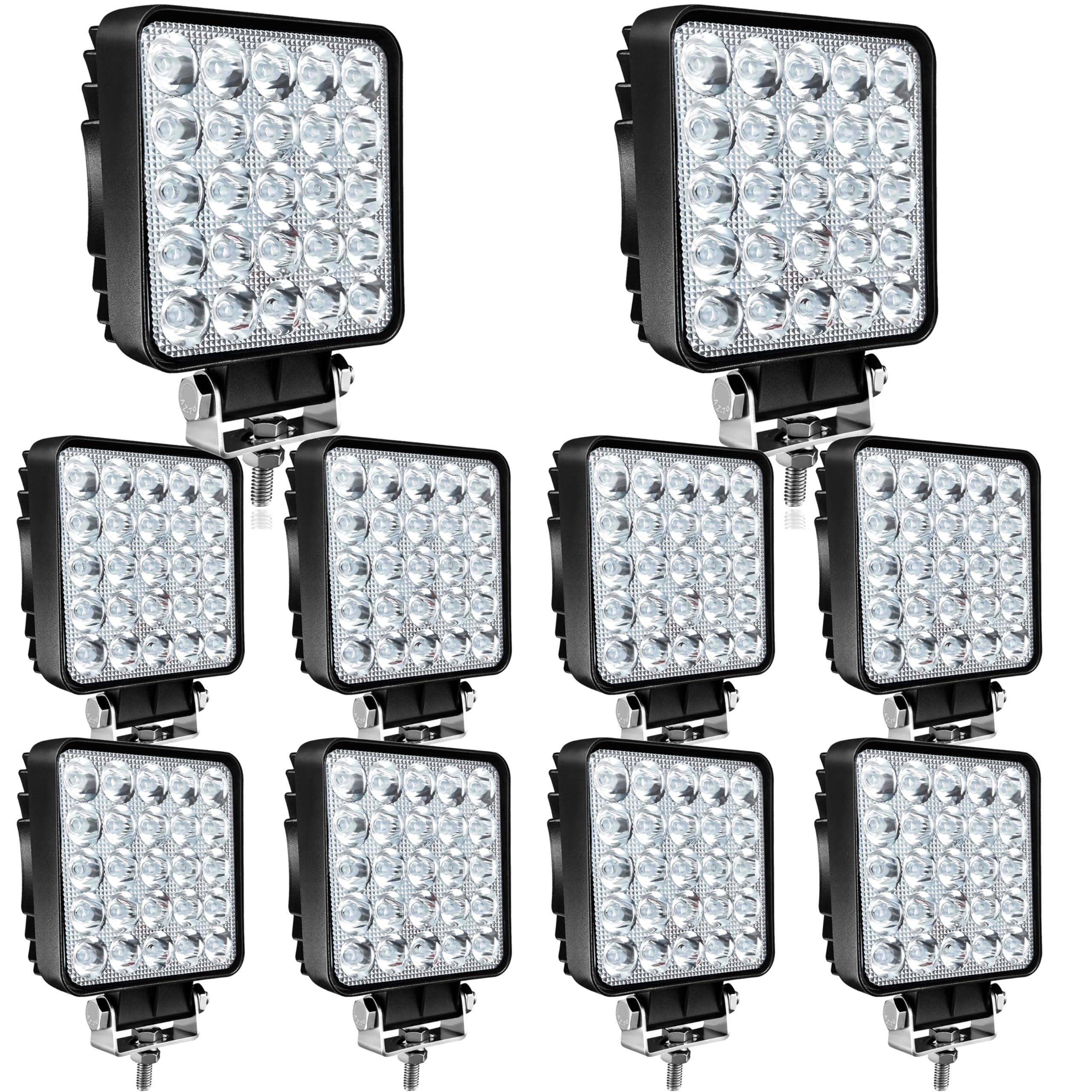 SAN YOUNG 75W LED work lights front view for bright off-road visibility