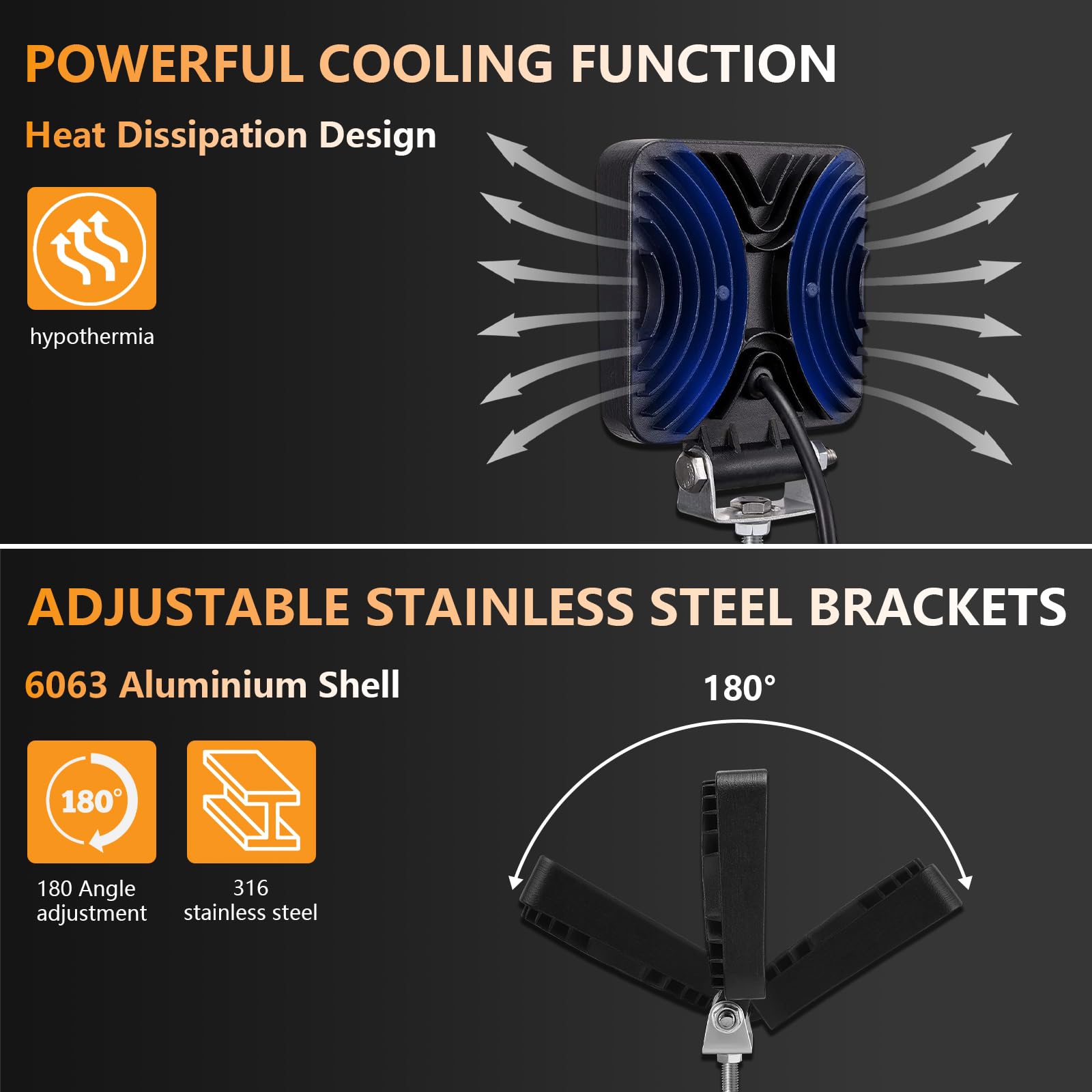 10 pack with mounting brackets for easy, secure setup