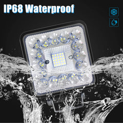 SAN YOUNG IP68 waterproof LED pod light designed to resist rain and dust.