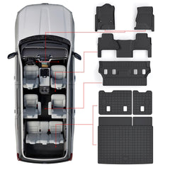 SANBAN-AXE Tahoe floor mats custom fit for 2015-2020 models, precision coverage