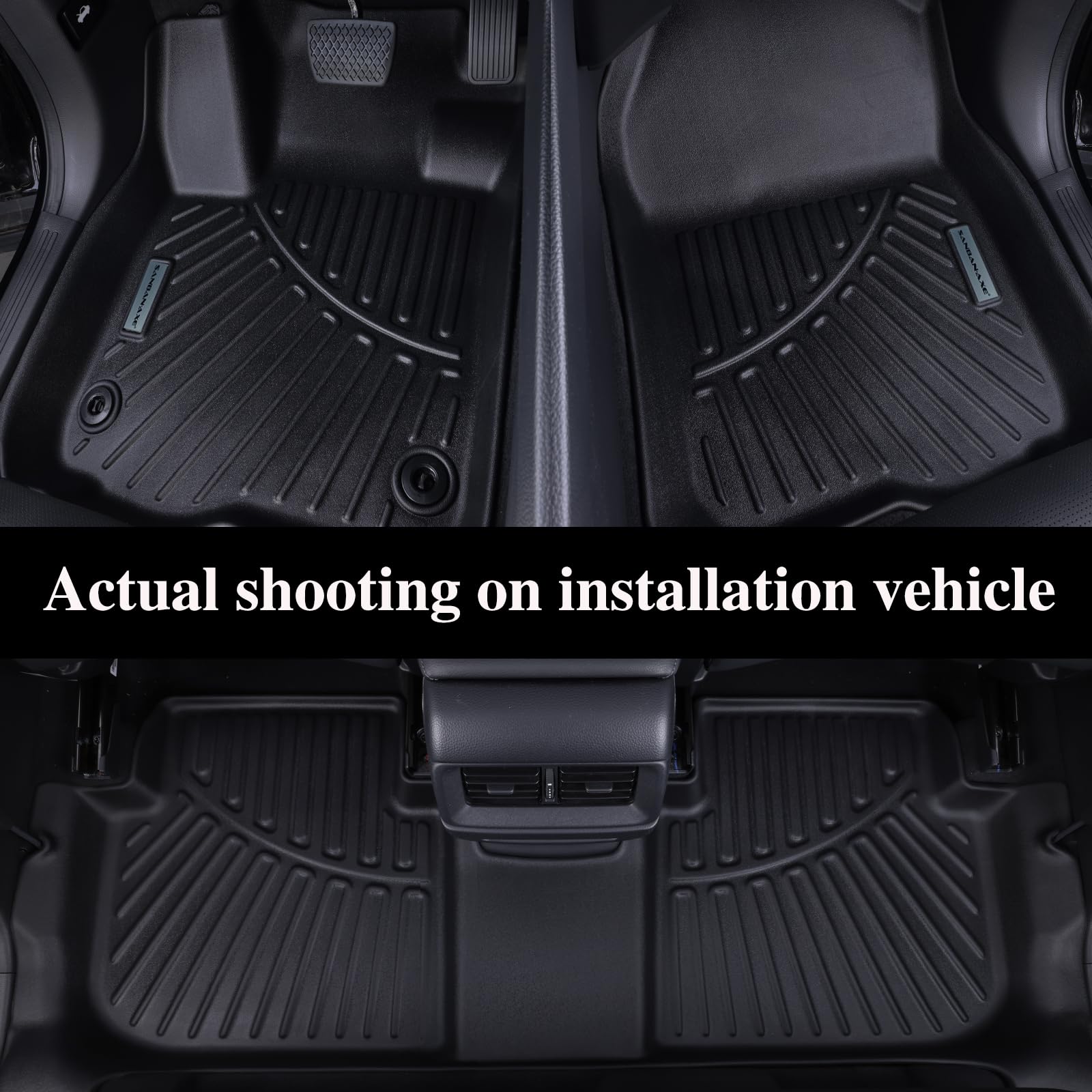 SANBAN-AXE Tahoe floor mats are easy to clean with hose or cloth.