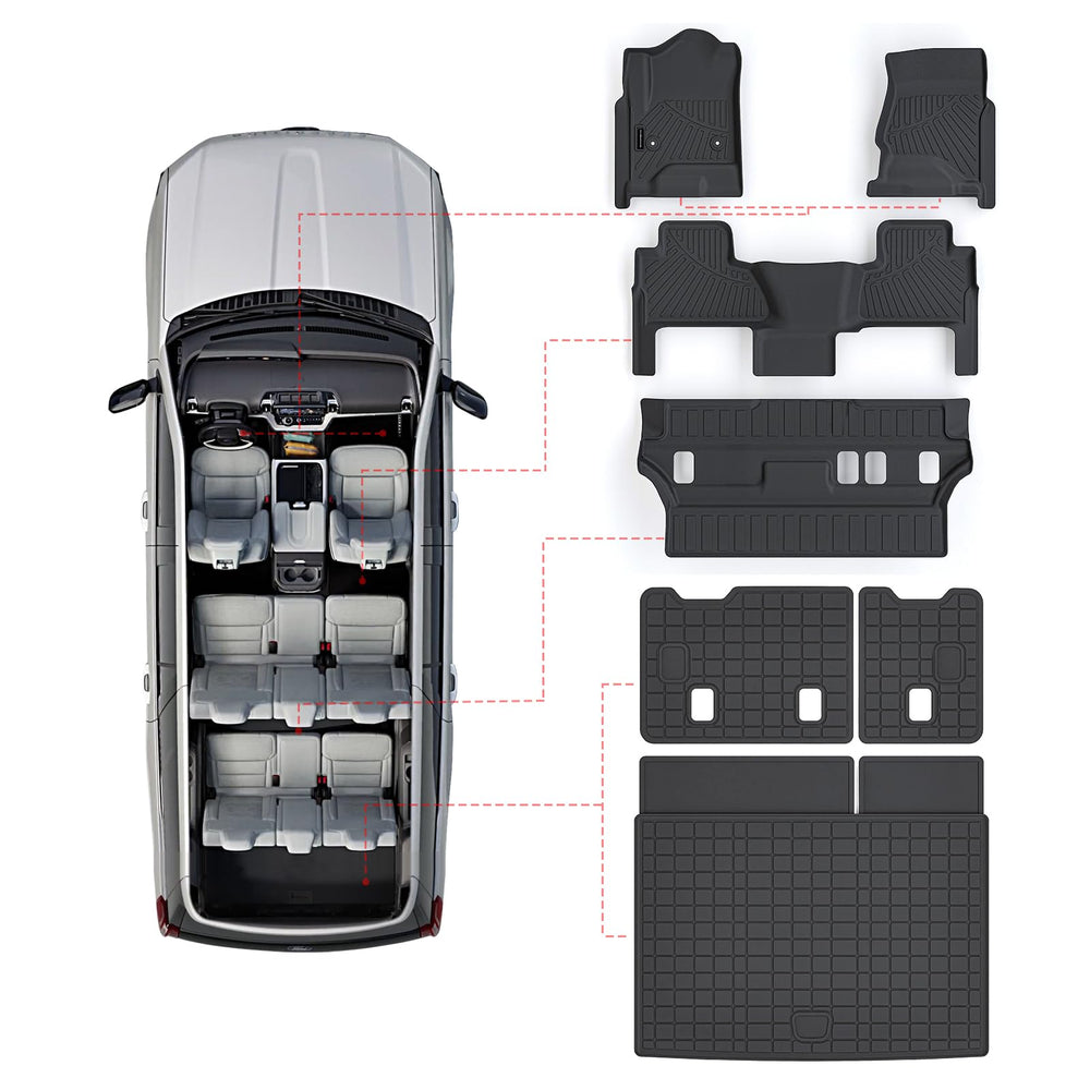 SANBAN-AXE Tahoe floor mats fit perfectly, delivering seamless interior protection.