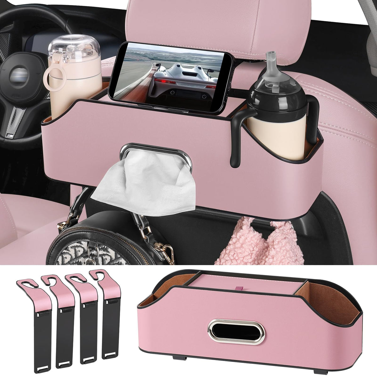 Sancaral backseat pink cup holder keeps drinks within reach on road trips
