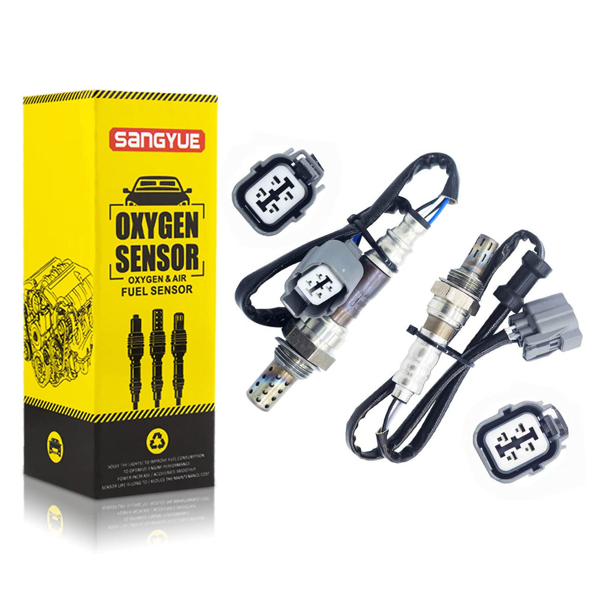 Sangyue 2X upstream oxygen sensor for Honda Accord improves air-fuel readings.