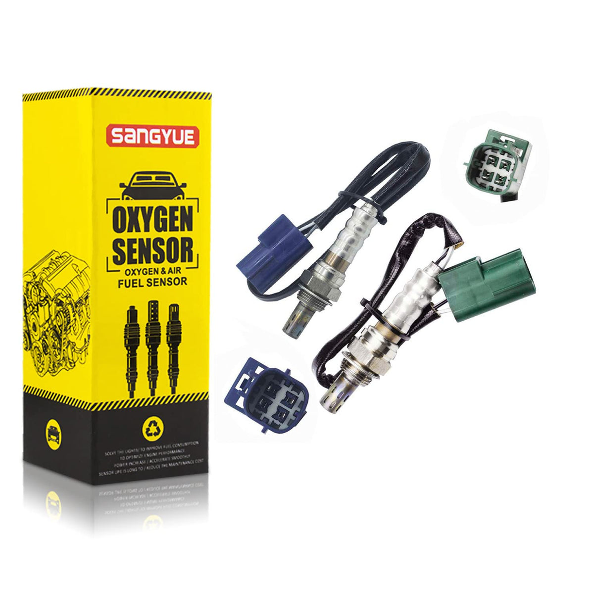 Sangyue downstream left oxygen sensor for Nissan 4.0L enhances exhaust monitoring efficiency.